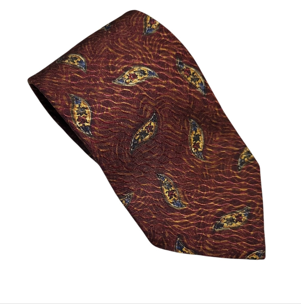 Ermenegildo Zegna Nwot Exclusive Design Career Office Corpwear Mens Tie 62 long‎